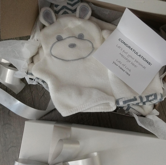 🐻BAMBOO Hooded Baby Bath Towel 3 Piece Set Includes Cloth & Wash Mitt - Picture 4 of 4